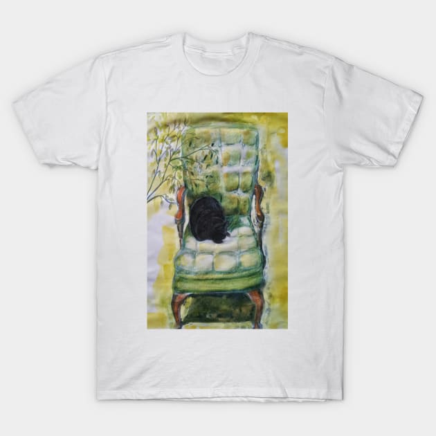 Natasha in the Chartreuse Chair T-Shirt by brusling